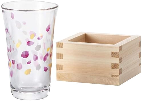 Amazon 花びらの模様がオシャレ Tebineri Haruiro 枡酒グラス 6109 簡易梱包 ノーブランド品 タンブラーグラス 通販