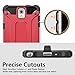 WOLLONY Galaxy Note 3 Case, Rugged Hybrid Dual Layer Hard Shell Armor Protective Back Case Shockproof Cover for Galaxy Note 3 Case - Slim Fit - Heavy Duty - Impact Resistant Bumper(Red)