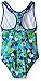Speedo Big Girls' Solid Infinity Splice One Piece Swimsuit, Bouncy Hearts