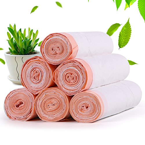 Trash Bags,TOLOCO Ultra Strong Garbage Bags,Tall Kitchen Drawstring Trash Can Bags,16 Gallon,Fresh Clean,120 Count,Ultra Strong Unscented Multipurpose Garbage Bags for Kitchen Trash Can/Bin