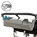 BTR Double Stroller Organizer with 2 x Stroller Hooks. Grey