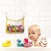 Bath and Shower Toy Organizer - Large Mesh Toy Net with 2 Strong Suction Cups For Smooth Surfaces - Keep Your Kid's Bath Tub Toys Dry and Off of the Bathtub and Bathroom Floor - Great For Showers
