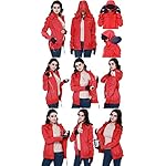 BOMBAX-Women-10-Pocket-Travel-Jacket-Hoodie-Slim-Fit-Flight-Bomber-Coat-Pillow