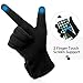 Fashion Touch Screen Winter Gloves Warm Polar Fleece Windproof in Cold Weather For Women Grey