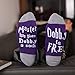 Moyel Master Has Given Dobby A Socks Dobby is Free Funny Crew Socks Gifts (Purple)