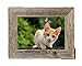 BarnwoodUSA Rustic 5 by 7 Inch Picture Frame with 1.25 Inch Wide Molding - 100% Reclaimed Wood, Weathered Gray