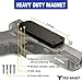 Gun Magnet Mount for Revolver–9mm Magazine Holster for Car, Truck, Pistol & Home Use –Concealed Firearm Grip Mount with Scratch Proof Rubber Coating for Handguns, Clip, Shotguns, Ruger 43lb Rated