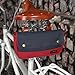 TOURBON Canvas Cycling Bike Bicycle Handlebar Bag Top Tube Pouch - Blue