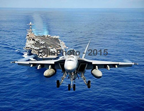 F-18E Super Hornet air power demonstrat?ion over CVN 74 (8.5 x 11)