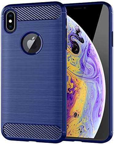 Airror Phone Case Compatible with iPhone Xs/X, Carbon Fiber TPU Shock Absorption Slim Thin Heavy Duty Anti-Scratch Protective Case Cover