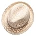 Women's Summer Foldable Vented Lace Trilby Fedora Beach Sun Hat with The Band. (Natural)