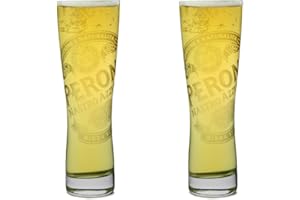 Peroni Nucleated Pint Glasses (Set of 2)