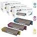 LD © Compatible Okidata C711 Set of 3 Toner Cartridges: 1 44318603 Cyan, 1 44318602 Magenta, and 1 44318601 Yellow