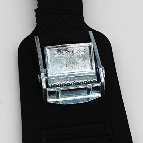 Boncas Sturdy 16-foot-by-1-inch Tie Down Strap Lashing Strap Cargo Tie-down Strap Padded Cam Lock Buckle, 4 Pack