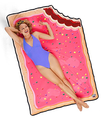 image for BigMouth Inc Gigantic Toaster Tart Beach Blanket– Fun Beach Blanket 