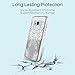 MASCHERI for Galaxy S8 Case,[Zen Series] Scratch Resistant [White Henna Mandala Floral Lace Design] TPU Bumper Transparent Back Panel Hybrid Protective Case Cover for Samsung Galaxy S8 - Clear