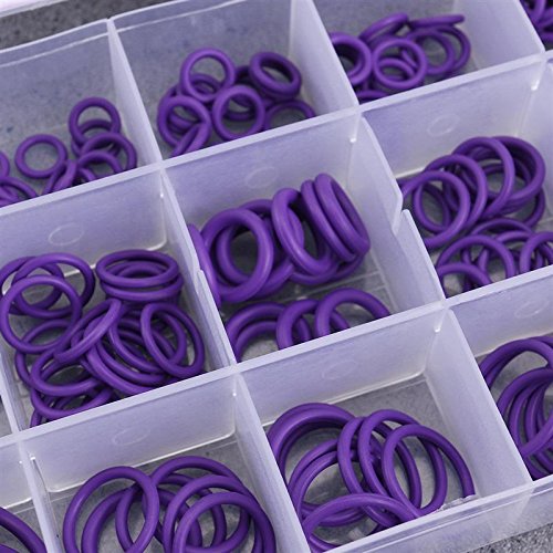 Daphot Store - 270Pcs O Ring Rubber Insulation Gasket Washer Seals Car Air Conditioning Compressor Seals Vehicle Auto Repair Tool Kit (Green)