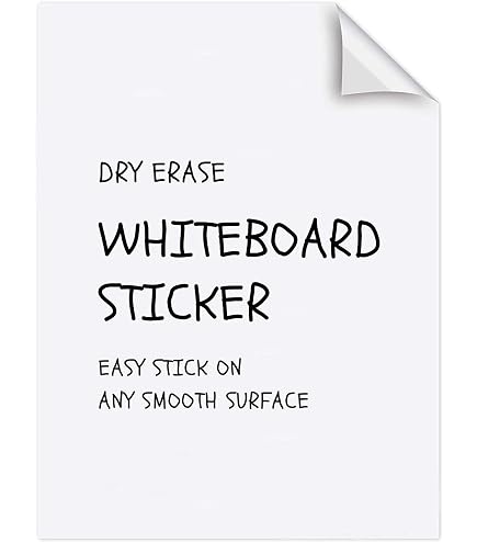 AcrossSea Dry Erase Whiteboard Contact Paper Roll 17.3"x8ft - 3 Markers Included Peel & Stick - View #6