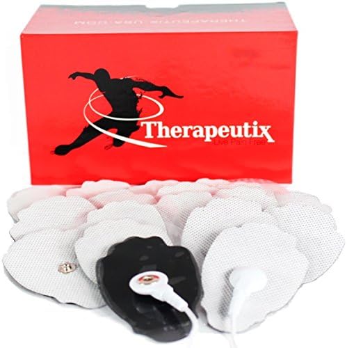 Therapeutix TENS Unit Electronic Massager Snap-On Electrode Pads (20), Medium