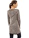 PattyBoutik Women's Trim Hoodie Marled Yarn Cardigan