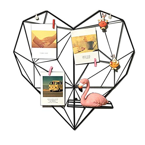 Laugh Cat Creative Heart Shape Iron Grid Photo Wall Picture