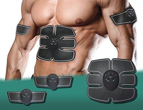 Ubiquio Abs Stimulator Muscle Toner - Abdominal Muscle Trainer Ab Toner Belt - Ems Belt Muscle Trainer Abs Trainer with Rhythm &amp; Soft Impulse - Ultimate Fat Burning Flex Equipment for Men &amp; Women