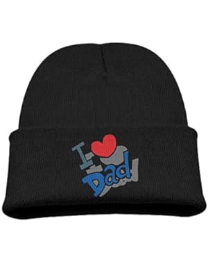 Autumn Winter Warm Cap Hat For Adult Baby Children I Love Dad Toddler Girls Boys Winter Hats Lovely Hat