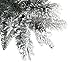 MTFEX Snowmass Flocked Pre-Lit Artificial Christmas Tree with Clear Mini Lights 9FT