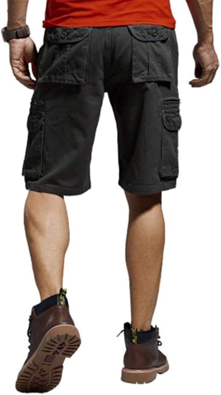 mens cargo shorts with elastic waistband