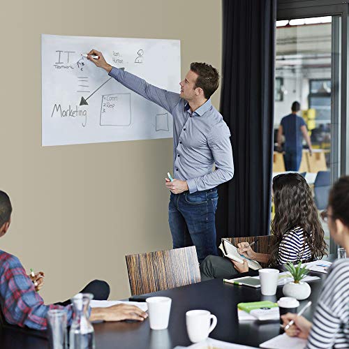 Peel and Stick White Board, 24"x36" Dry Erase Board with Stain Proof