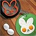 Silicone Fried Egg and Pancake Mold (4sets)--Cute Owl/White Rabbit /skull/the Guy with Glasses Patterns shaper Omelette maker,Egg Cake Ring ,Bakeware Accessories Kitchen Tools