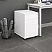 DEVAISE 3 Drawer Locking File Cabinet, Under Desk Metal Filing Cabinet for Legal/Letter/A4 File, Fully Assembled Except Wheels, White