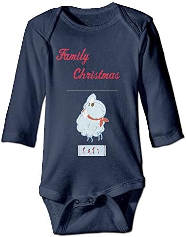 OPDIKESA Family Christmas Docile Sheep Infant Baby Rib Lap Shoulder Creeper