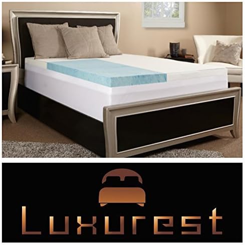 Memory Foam Mattress Topper , Free Cover Included , 3 Inch , Infused With Cool Gel , This #1 Best Selling Luxury Topper is on Sale Now , Made in the USA , Sold Exclusively by LuxurestLLC!