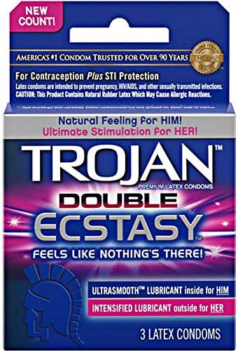 Amazon De Trojan Doppelt Ecstasy Kondome 3 Stuck Pack