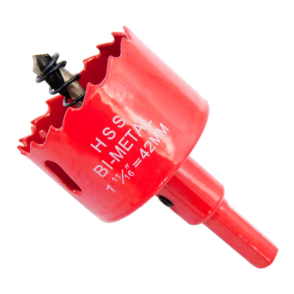 42mm Hole Saw LAIWEI Hole Cutter,For Drilling Wood, Aluminum Profiles,PVC and Other Materials(1-11/16"(42mm))…