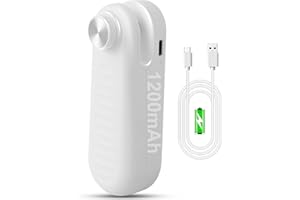 AEDICCE 2 in 1 Mini Bag Sealer, Bag Sealer Heat Seal with Cutter, USB C Rechargeable Chip Bag Sealer Heat Seal, Portable Bag Resealer for Plastic Bags Snacks & Food Storage,Ivory White