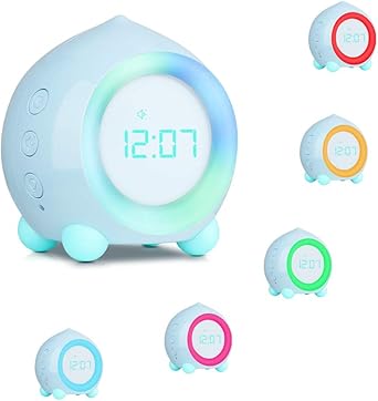 childrens night light alarm clock
