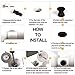 8Pack Toilet Seat Screws Universal Toilet Seats Fixing Kit Toilet Seat Fittings Black Blind Hole Fixings Expanding Rubber Top Nuts Screws Toilet Seats Nuts Hinges Replacement Tightening Kit 4 Pairs