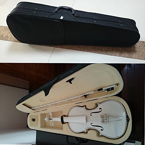 Student-Akustische-Violine-Full-44-Fichte-aus-Ahorn-mit-Fall-Schleife-Kolophonium-ganze-wei-Farbe