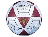 Mikasa FT5 Goal Master Soccer Ball (Red/White, Size 5)