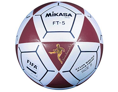 Mikasa FT5 Goal Master Soccer Ball (Red/White, Size 5)