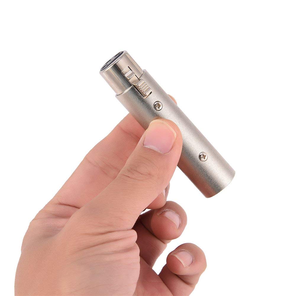 Mr. Gadget's Solutions XLR 5 Pin Male to XLR 3 Pin Female Cable Adapter Gender Changer Coupler - 1 Pack (Single)