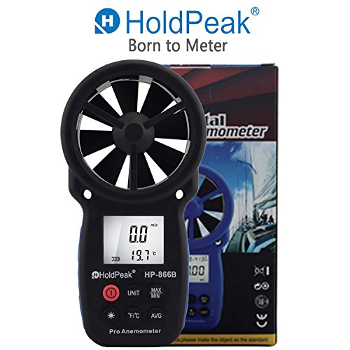 HOLDPEAK 866B Digital Anemometer Handheld Wind Speed Meter for