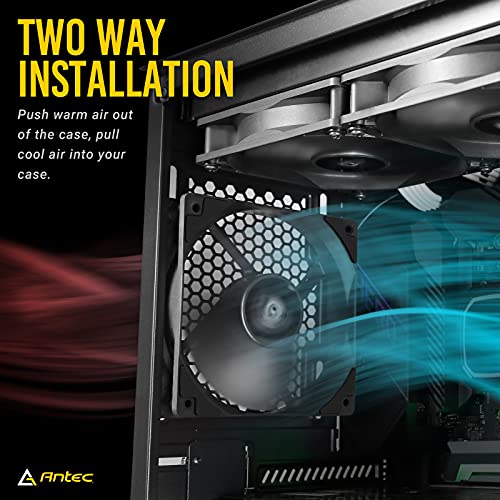 Antec PC Fans, 120mm Fan, Silent Case Fans, High Performance, Silent