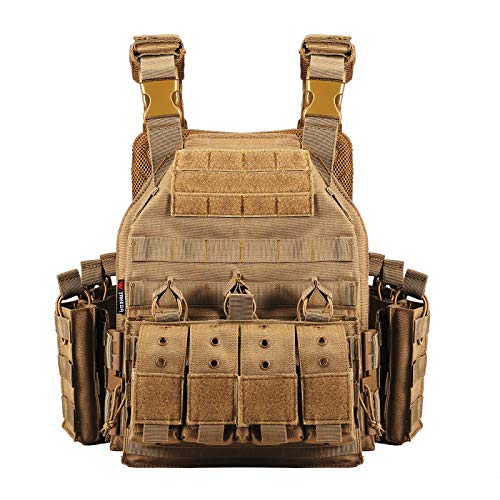 vAv YAKEDA Tactical Military Vest Quick Release Airsoft Vest Adjustable