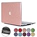 PapyHall MacBook Air 13 inch Case, Bling Bling Crystal Rubberized Coated Hard Cover Case Colored Glitter Design Plastic Hard Case for Apple Macbook Air 13 inch Model : A1369/A1466 -Rosegold