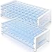 Test Tube Rack， HNYYZL 2 Pack 50 Hole Detachable Plastic Test Tube Rack for 13mm& 16mm Test Tubes