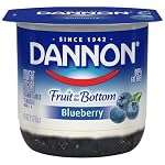 Danone Fruit on the bottom low fat Blueberry yogurt (036632001085)