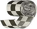 Black and White Checkered Crepe Paper